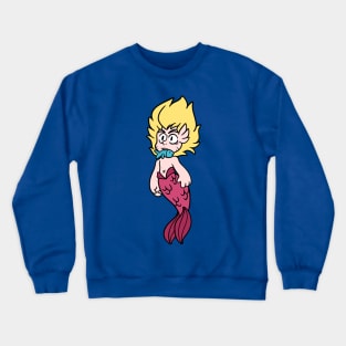 Merman with Fish Crewneck Sweatshirt